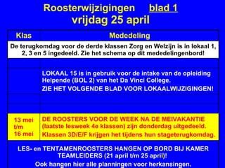 roosters swc|roosterwijzigingen swc.